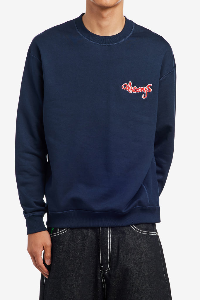 ZACH LOGO EMBROIDERD CREWNECK - WORKSOUT WORLDWIDE