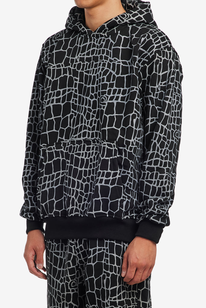 CROC PRINT HOODIE - WORKSOUT WORLDWIDE