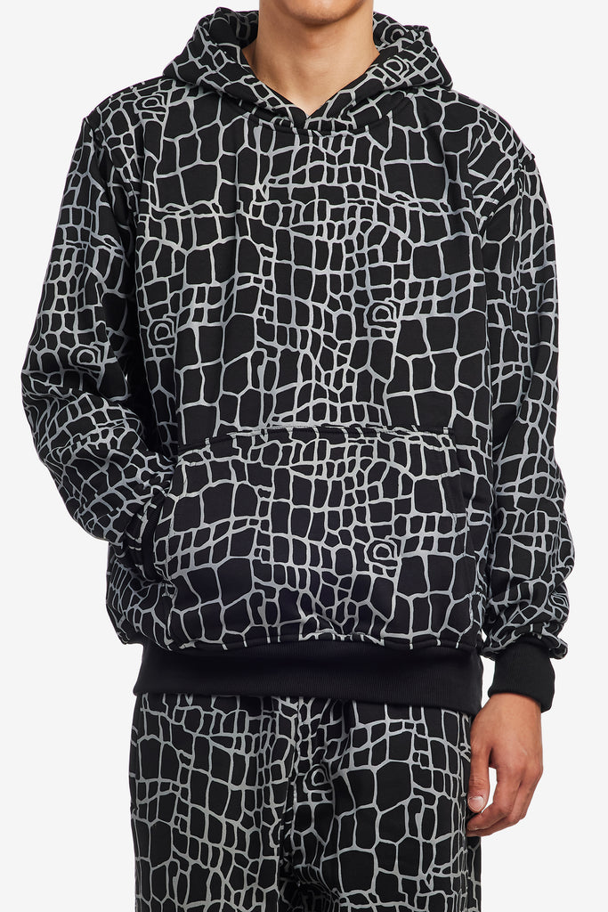 CROC PRINT HOODIE - WORKSOUT WORLDWIDE