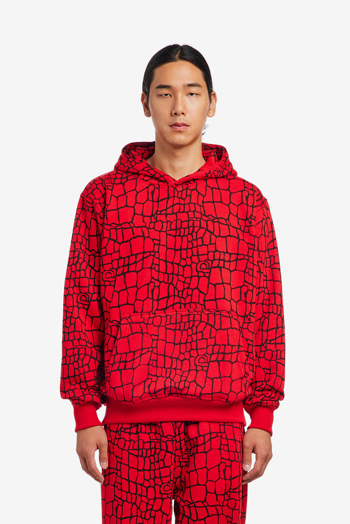 CROC PRINT HOODIE - WORKSOUT WORLDWIDE