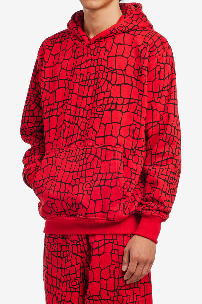 CROC PRINT HOODIE - WORKSOUT WORLDWIDE