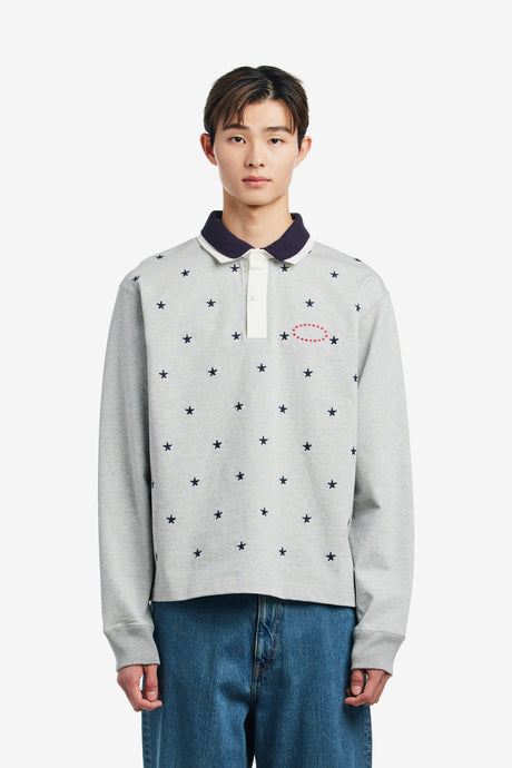 DOUBLE LAYERD LS POLO SHIRTS