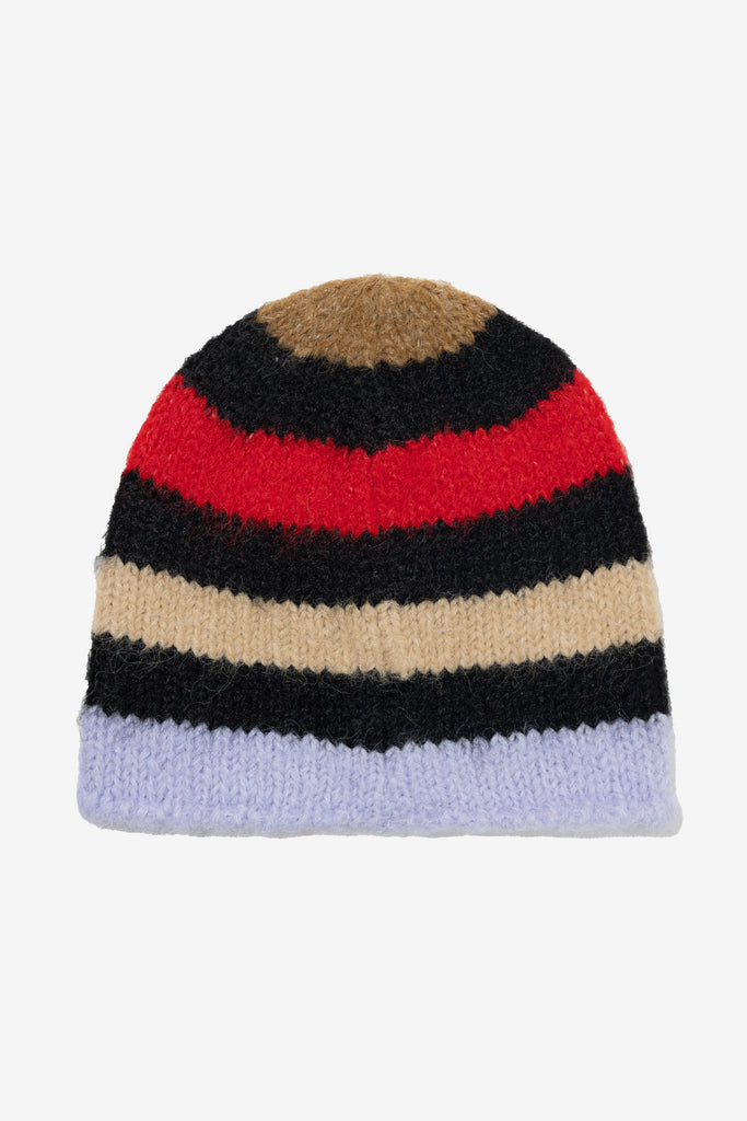 BRUSHED STRIPE BEANIE - WORKSOUT WORLDWIDE