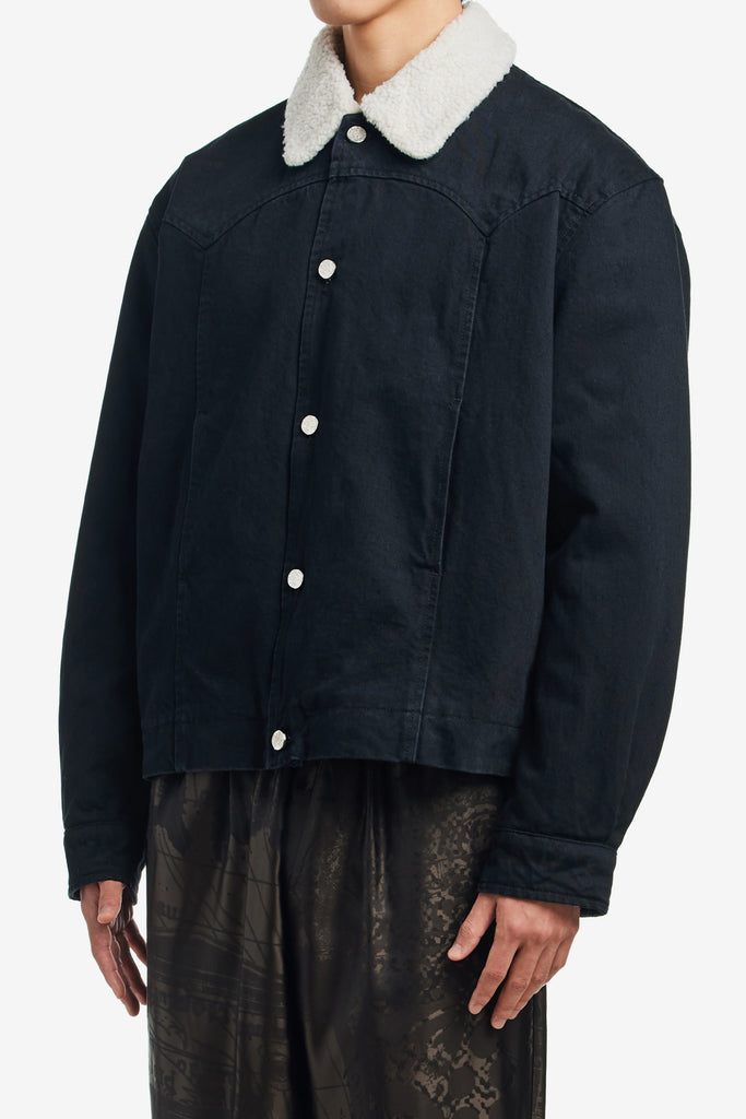 SHERPA DENIM CAR COAT - WORKSOUT WORLDWIDE