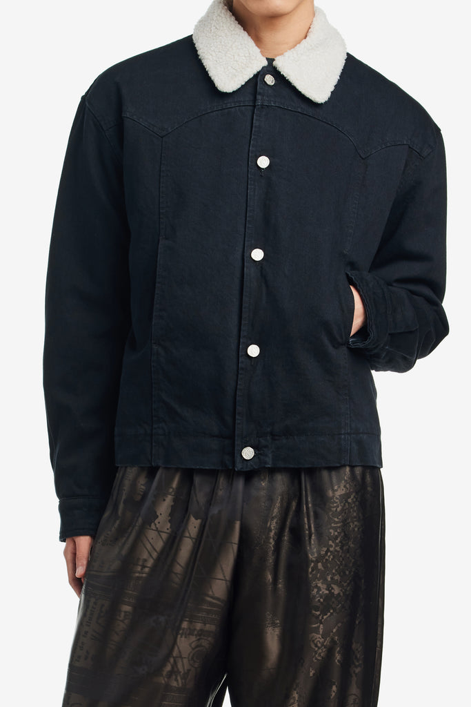 SHERPA DENIM CAR COAT - WORKSOUT WORLDWIDE