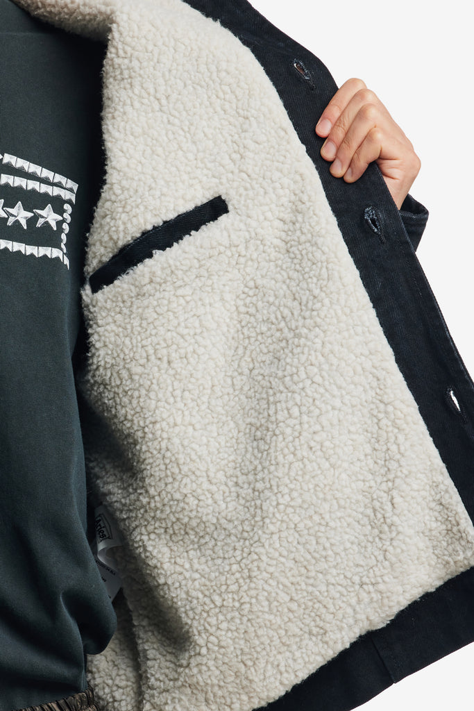 SHERPA DENIM CAR COAT - WORKSOUT WORLDWIDE