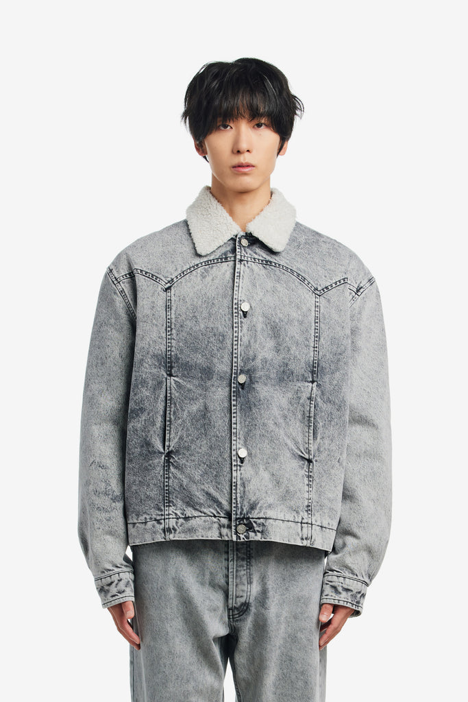 SHERPA DENIM CAR COAT - WORKSOUT WORLDWIDE