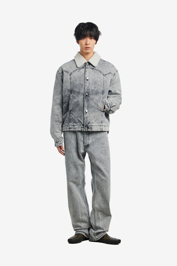 SHERPA DENIM CAR COAT - WORKSOUT WORLDWIDE