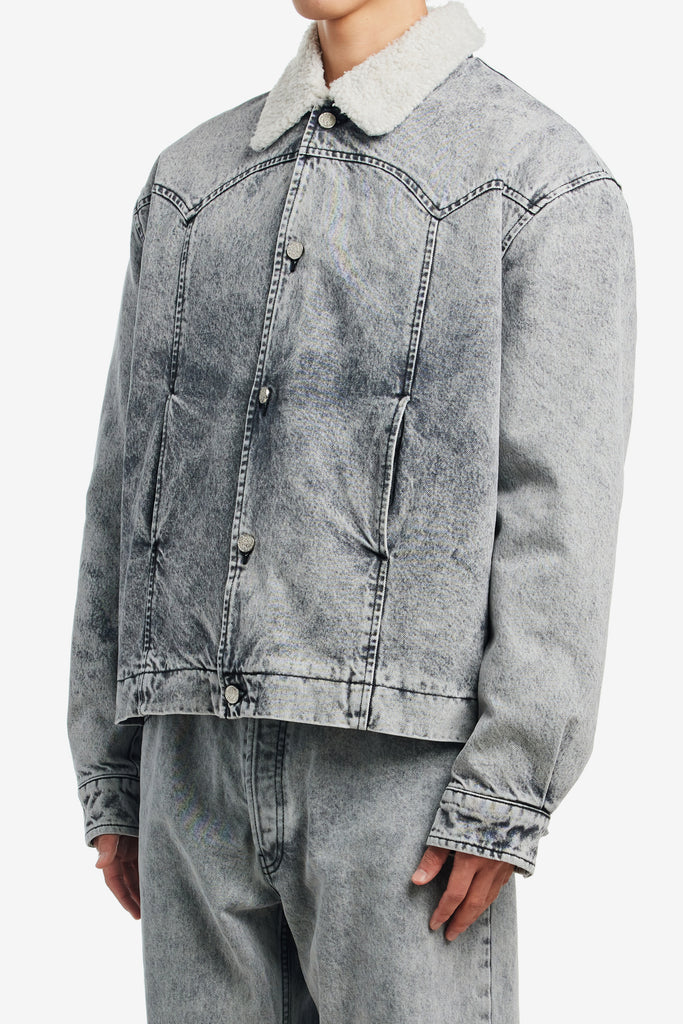 SHERPA DENIM CAR COAT - WORKSOUT WORLDWIDE