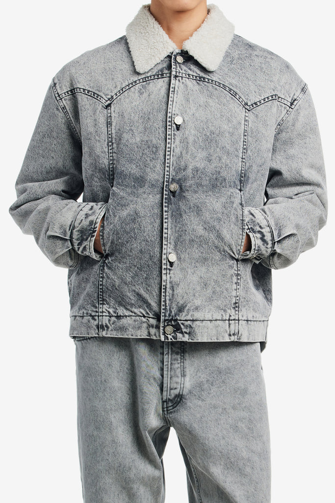 SHERPA DENIM CAR COAT - WORKSOUT WORLDWIDE