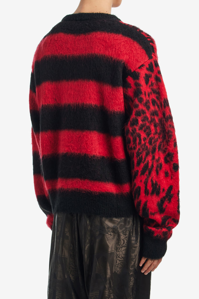 BRUSHED LEOPARD SWEATER - WORKSOUT WORLDWIDE