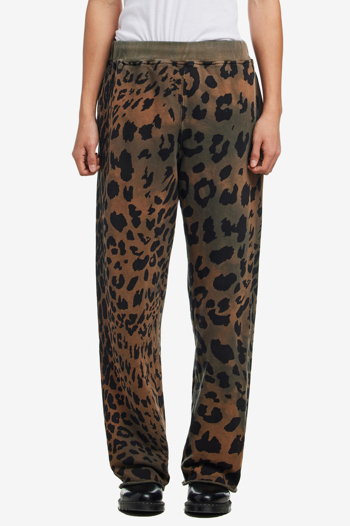 LEOPARD TIE DYE STRAIGHT SWEATPANT - WORKSOUT WORLDWIDE