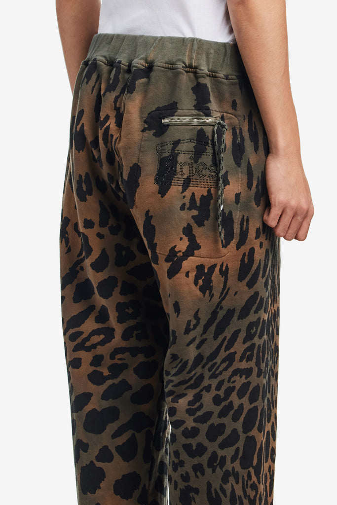 LEOPARD TIE DYE STRAIGHT SWEATPANT - WORKSOUT WORLDWIDE
