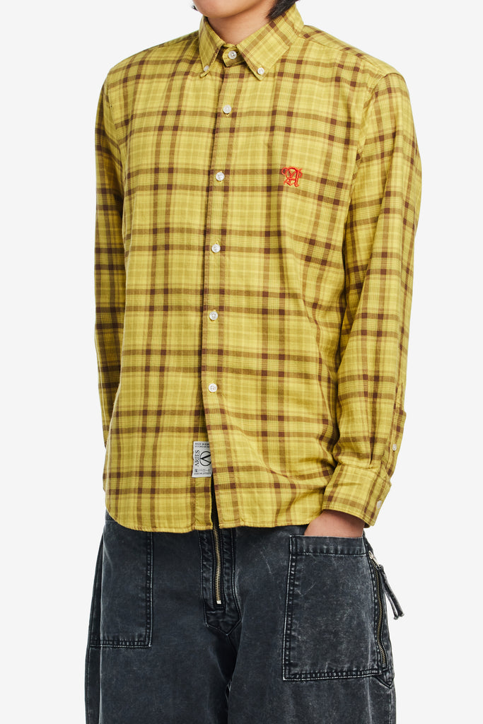 OVERDYED CLASSIC PLAID LS SHIRT - WORKSOUT WORLDWIDE