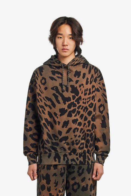 LEOPARD TIE DYE HOODIE