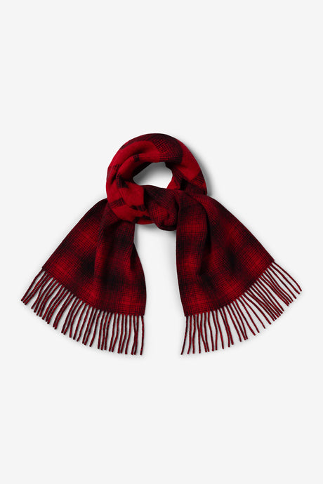 PRESS GOTHIC CHECKED WOOL SCARF