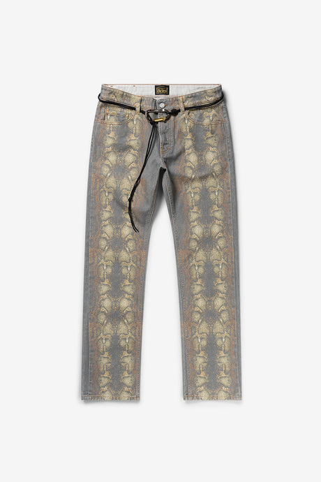SNAKE PRINT LOW RISE LILLY JEANS