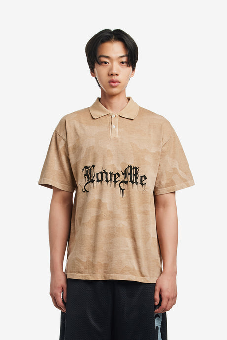 AGED ANGEL CAMO SS POLO SHIRT