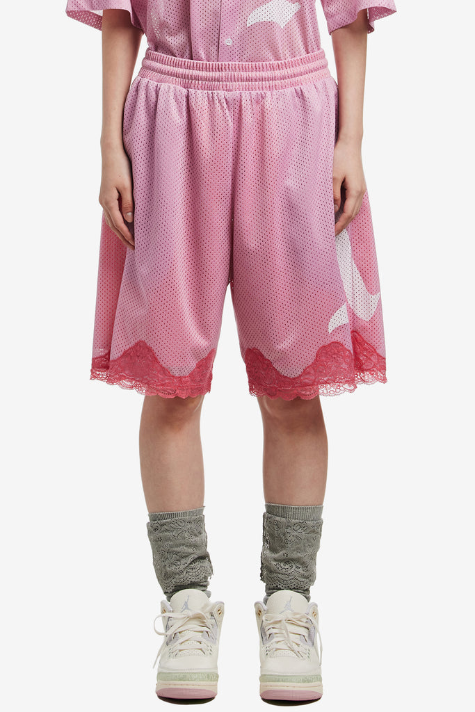 パンツ S jersey shorts lace Pink Z Supply Pink Crush Amour
