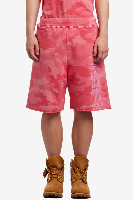 AGED COLUMN CAMO SWEATSHORT