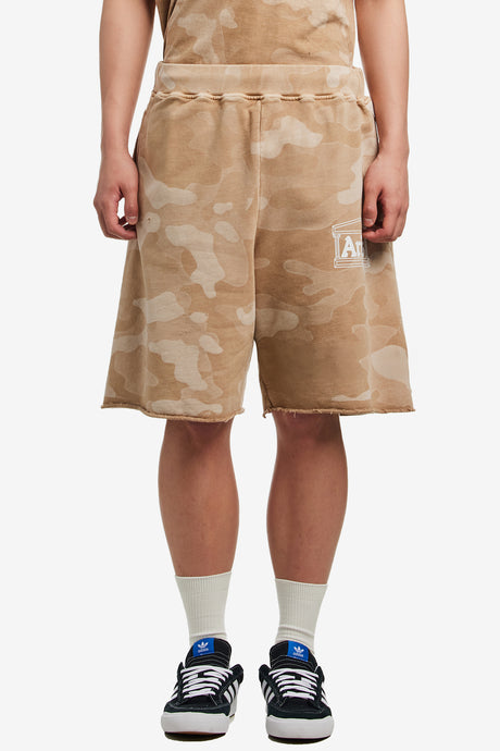 AGED TEMPLE CAMO SWEATSHORT