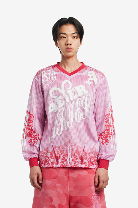 GRAPHIC GOTHIC LACE AIRTEX LS TEE