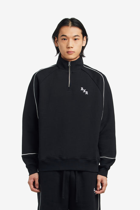 BXR PIPED QUARTER ZIP SWEATER