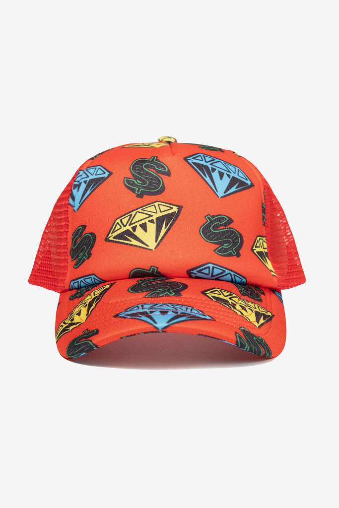 DIAMONDS & DOLLARS TRUCKER CAP - WORKSOUT WORLDWIDE