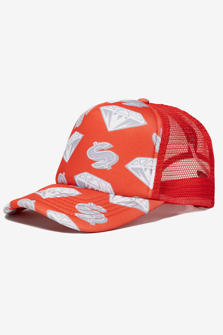 DIAMONDS & DOLLARS TRUCKER CAP