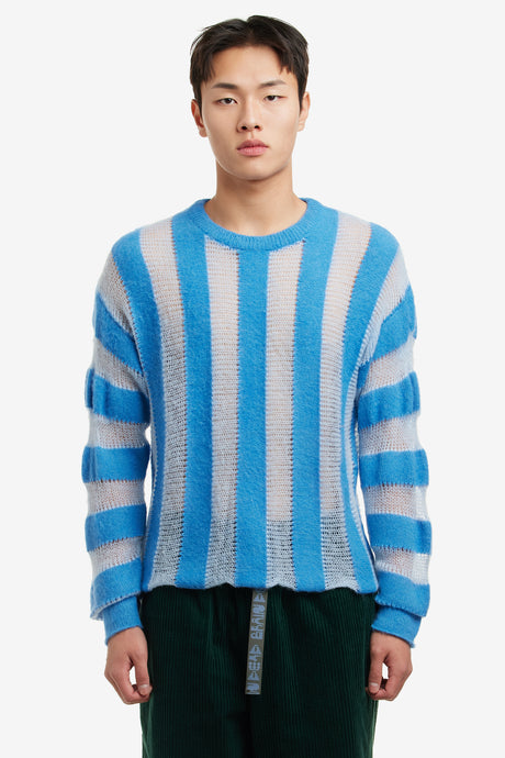 FUZZY THREADBARE SWEATER