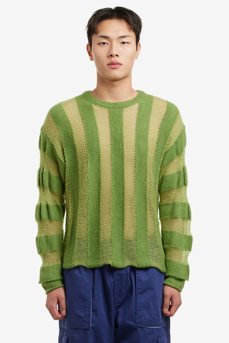 FUZZY THREADBARE SWEATER