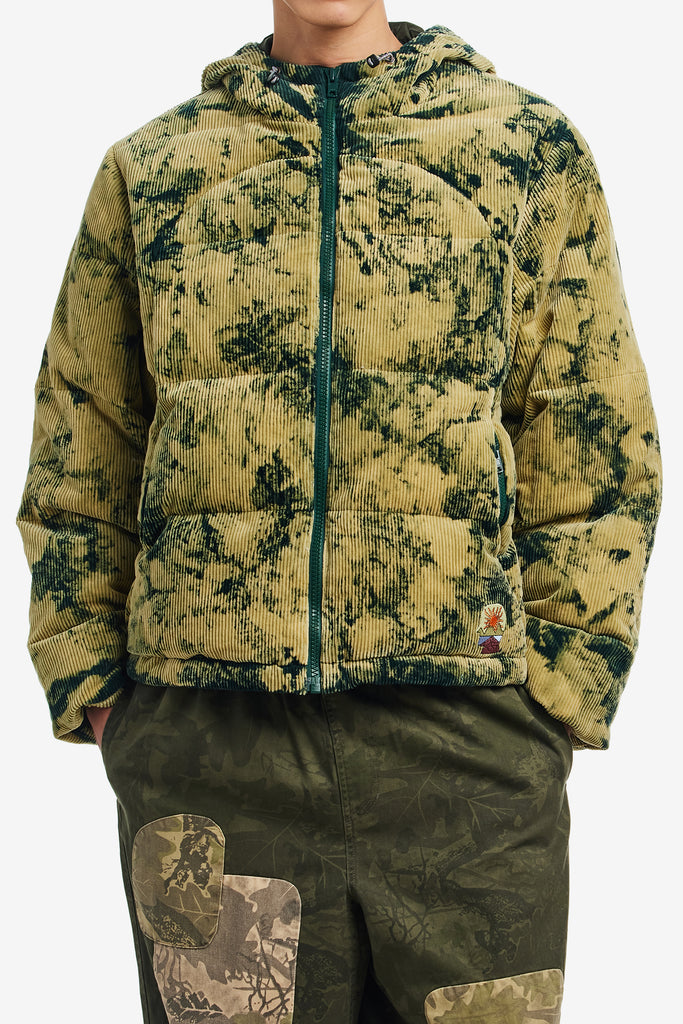 BLEACH DYED DIMENSION PUFFER JACKET - WORKSOUT WORLDWIDE
