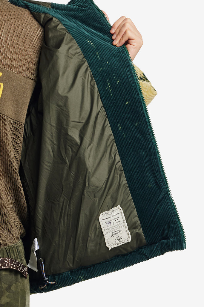 BLEACH DYED DIMENSION PUFFER JACKET - WORKSOUT WORLDWIDE