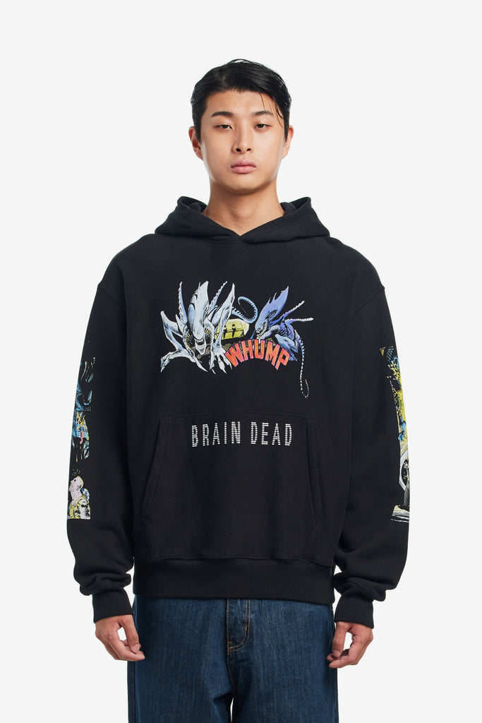 BRAIN DEAD X ALIENS HOODIE - WORKSOUT WORLDWIDE