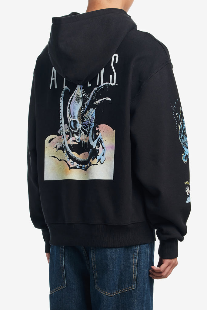 BRAIN DEAD X ALIENS HOODIE - WORKSOUT WORLDWIDE