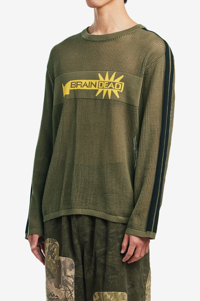 LONG SLEEVE MESH SWEATER - WORKSOUT WORLDWIDE