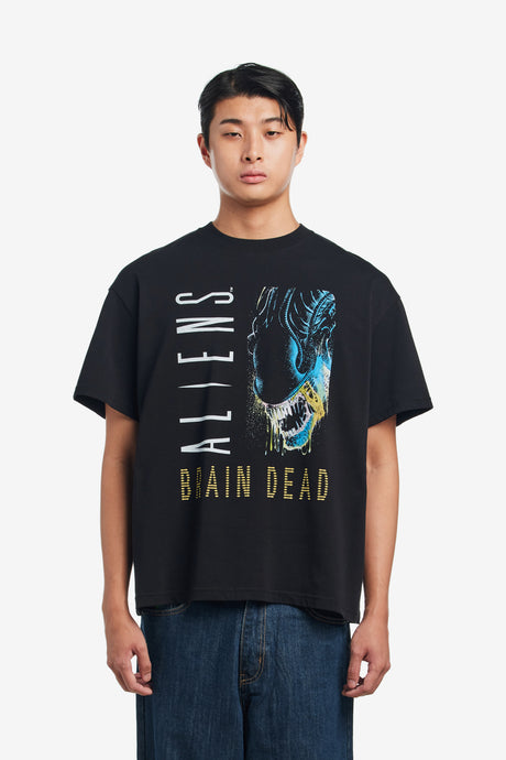 BRAIN DEAD X ALIENS FINAL SIGHT T-SHIRT