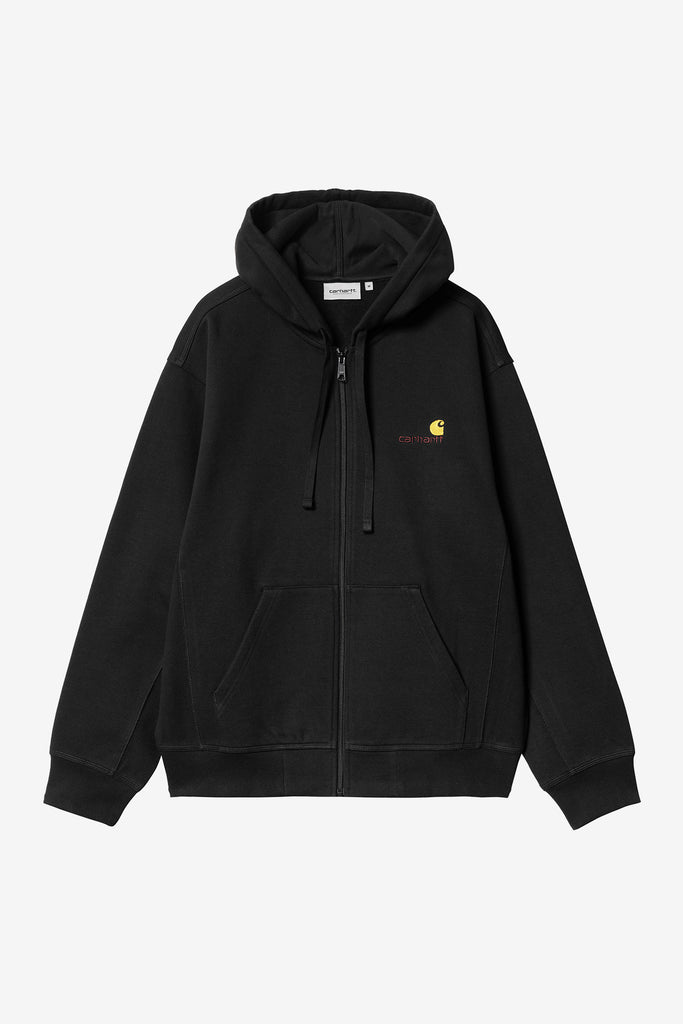 HOODED AMERICAN SCRIPT JACKET - WORKSOUT WORLDWIDE