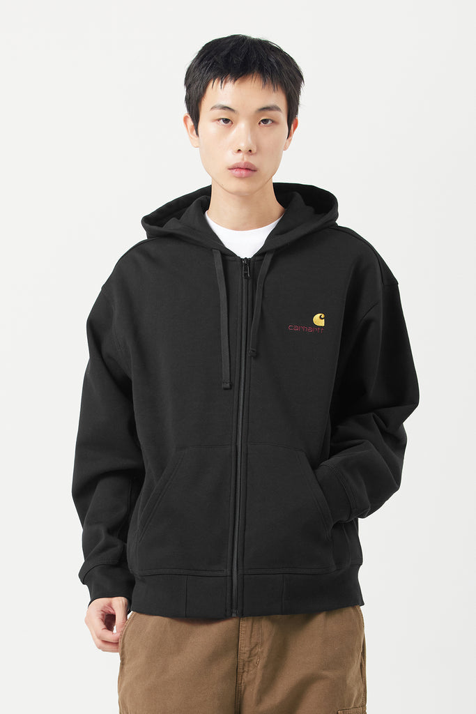 HOODED AMERICAN SCRIPT JACKET - WORKSOUT WORLDWIDE