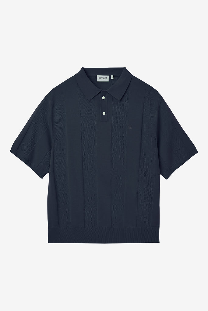S/S MILES KNIT POLO - WORKSOUT WORLDWIDE
