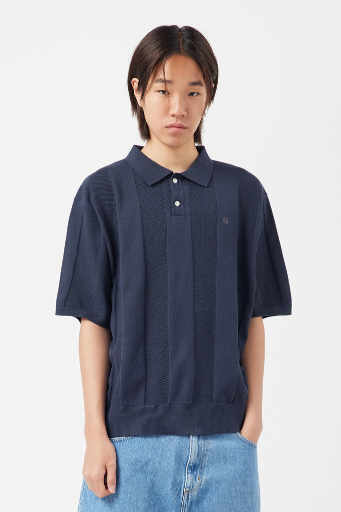 S/S MILES KNIT POLO - WORKSOUT WORLDWIDE