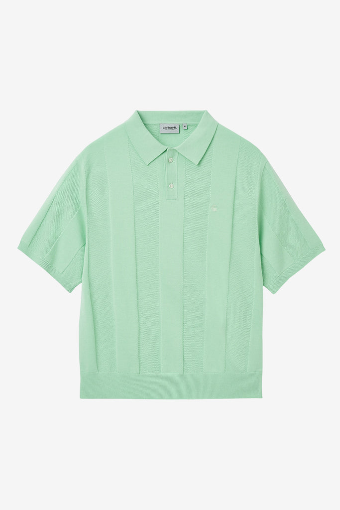 S/S MILES KNIT POLO - WORKSOUT WORLDWIDE