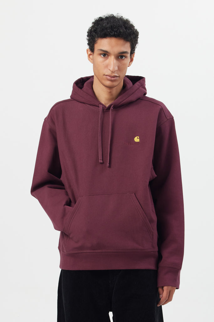 HOODED AMERICAN SCRIPT SWEATSHIRT - WORKSOUT WORLDWIDE