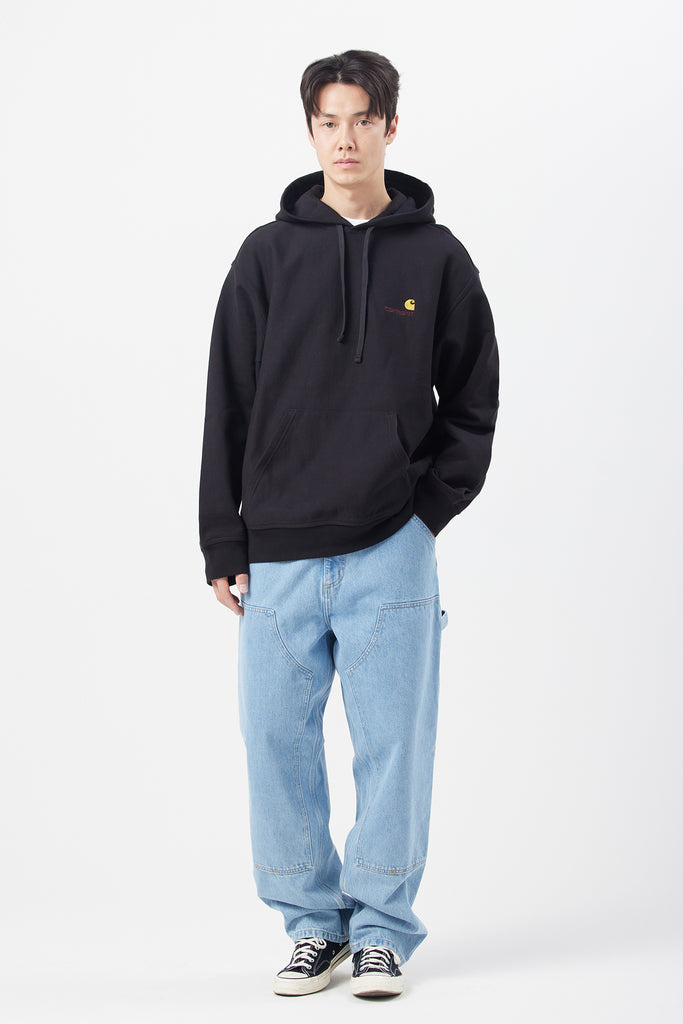 HOODED AMERICAN SCRIPT SWEATSHIRT - WORKSOUT WORLDWIDE