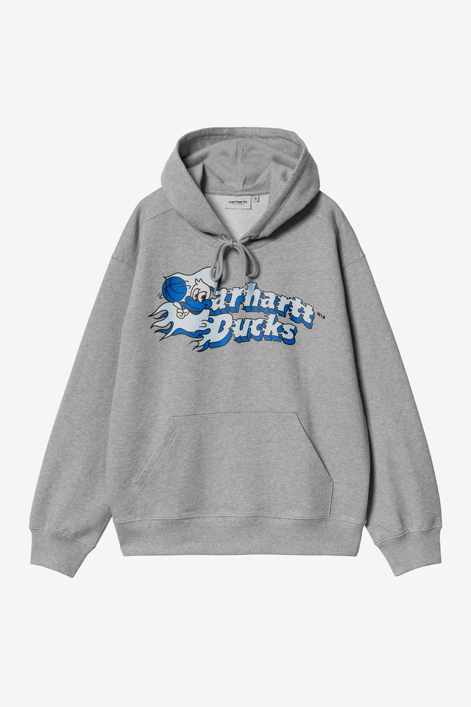 HOODED FLAMING DUCKS SWEATSHIRT - WORKSOUT WORLDWIDE