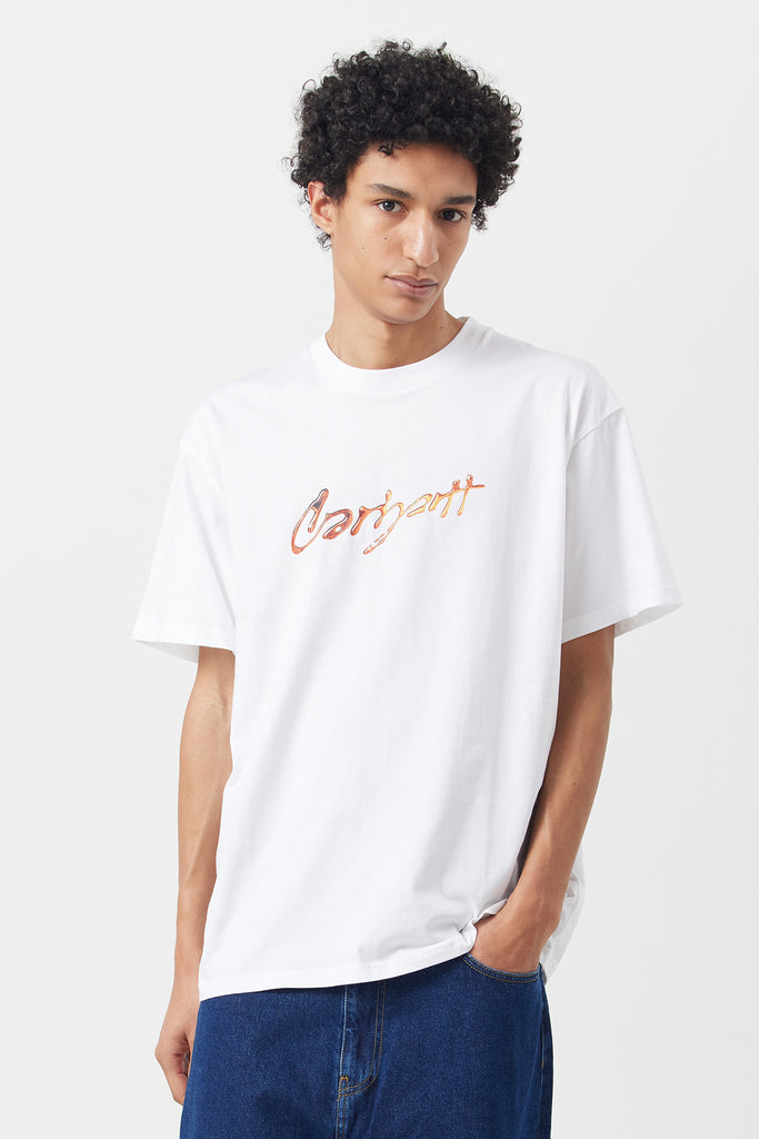 S/S DRIP SCRIPT T-SHIRT - WORKSOUT WORLDWIDE