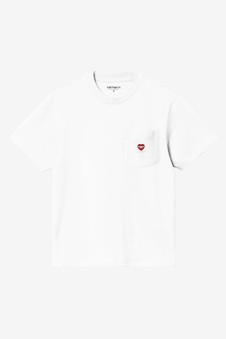 W S/S POCKET SMALL HEART T-SHIRT