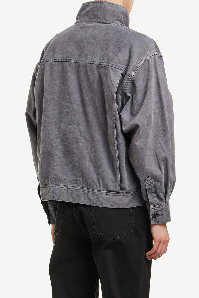 BRUSHED COTTON BUTTON JACKET - WORKSOUT WORLDWIDE