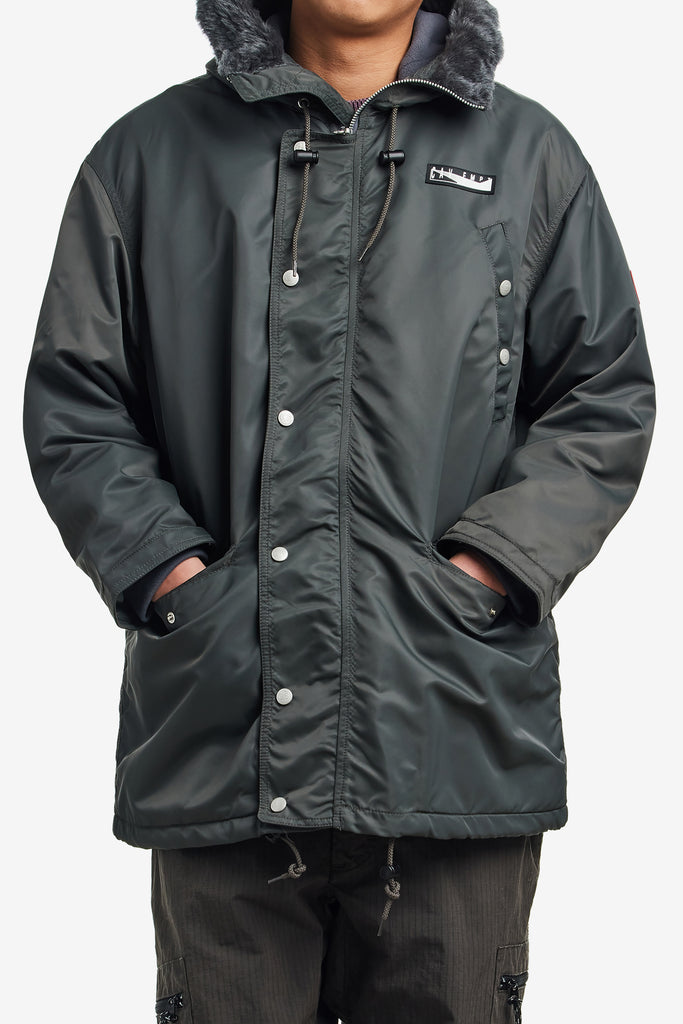 SYNTH FUR HOOD ZIP COAT– WORKSOUT WORLDWIDE