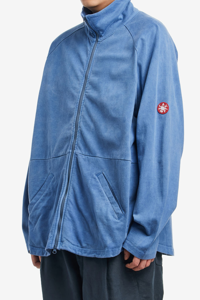 OVERDYE COTTON JERSEY ZIP UP - WORKSOUT WORLDWIDE